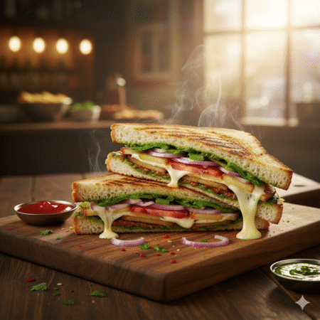 BOMBAY CHEESE GRILLED SANDWICH