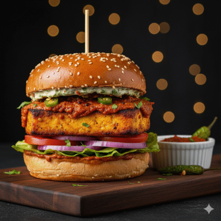SPICY PANEER MASALA BURGER