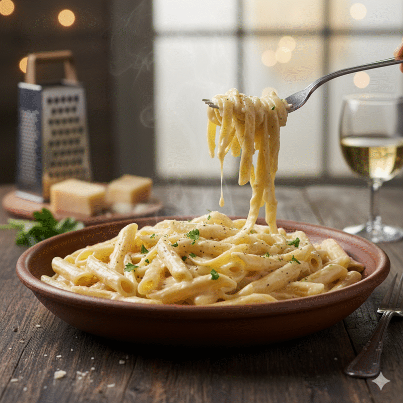 ALFREDO PASTA (WHITE SAUCE PASTA)